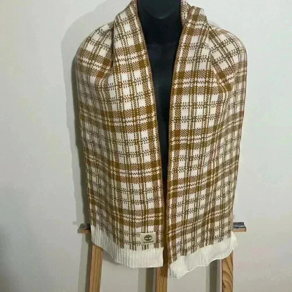 Timberland plaid long scarf